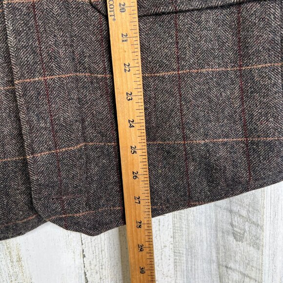 Woolrich Vest Mens L Herringbone Wool Green Fleece Winter Sportsman Gorpcore - Picture 13 of 13